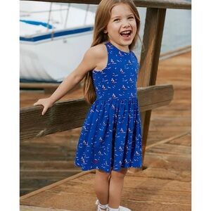 Polo by Ralph Lauren July 4th Nautical Sailboat Sleeveless Dress Sz Large 12/14